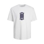Jack & Jones Jordelirium Tee Ss Crew Neck TG Parlak Beyaz Erkek T-shirt