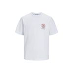 Jack & Jones Joreaster Activity Tee Ss Crew Neck Parlak Beyaz Erkek T-shirt
