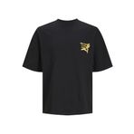 Jack & Jones Jorfaro Back Tee SS Crew Neck Siyah Erkek T-shirt
