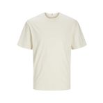 Jack & Jones Jorfrederiksberg Cotton Antik Beyaz Regular Fit Yuvarlak Yaka Erkek T-shirt