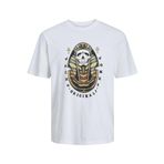 Jack & Jones Jorheavens Tee Ss Crew Neck Sn Parlak Beyaz Erkek T-shirt