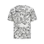 Jack & Jones Jorlafayette AOP Tee SS LN Cloud Dancer Bisiklet Yaka Erkek T-shirt