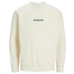 Jack & Jones Jorlafayette Emb Sweat Crew Neck Krem Rengi Erkek Sweatshirt