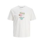 Jack & Jones Jorlustre Tee Ss Crew Neck TG Parlak Beyaz Baskı: Buz Kamyonu Erkek T-shirt