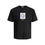 Jack & Jones Jormarbella Branding Tee Ss Crew Neck Siyah Erkek T-shirt