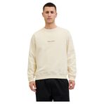 Jack & Jones Jornorrebro Emb Sweat Crew Noos Sweat, M, 12282893, Antique White, erkek