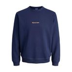 Jack & Jones Jornorrebro Emb Sweatshirt, L, 12282893, Ocean Cavern, erkek