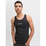 Jack & Jones Jornorrebro Rıb Tank Top Erkek Atlet 12284156 Black - Siyah