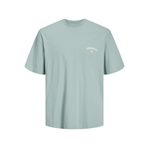 Jack & Jones Jorsantorini Gri Mist Back Tee Ss Crew Neck Sn Erkek T-shirt