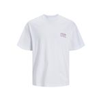 Jack & Jones Jorsantorini Parlak Beyaz Back Tee Ss Crew Neck Sn Erkek T-shirt