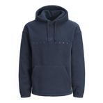Jack & Jones Jorsilverlake Fleece Hood Lacivert Erkek Sweatshirt