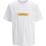 Jack & Jones Jorsplıt Aop Brandıng Beyaz Erkek Çocuk Kısa Kol T-Shirt - 12 Yaş