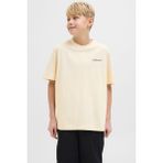 Jack & Jones Jorsplıt Back Tee Bej Erkek Çocuk Kısa Kol T-Shirt - 12 Yaş