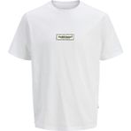 Jack & Jones JORSPLIT FAKESTITCH BRAND Beyaz Erkek Kısa Kol T-Shirt - XL