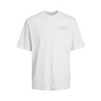 Jack & Jones Jortaormina Graphic Tee Ss Crew Neck Parlak Beyaz Erkek T-shirt