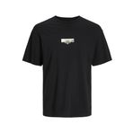 Jack & Jones Jortokyo Market Tee SS Siyah Bisiklet Yaka Erkek T-shirt
