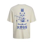 Jack & Jones Jortokyo Market Tee SS Tereyağı Krema Bisiklet Yaka Erkek T-shirt