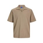 Jack & Jones Jorvalencia Ottoman SS Kahverengi Polo Erkek T-shirt