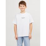 Jack & Jones JORVESTERBRO TEE SS CREW Beyaz Erkek Çocuk Kısa Kol T-Shirt - 10 Yaş