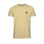 JACK & JONES Jorwalker Tee Ss Crew Neck FST erkek tişörtü, Fransız vanilya., L