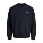 JACK & JONES JPRBLACHAD BRANDING SWEAT CREW NECK LN Erkek Sweatshirt Black Beauty XXL