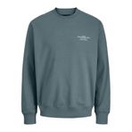 JACK & JONES JPRBLACHAD BRANDING SWEAT CREW NECK LN Erkek Sweatshirt Goblin Blue XL