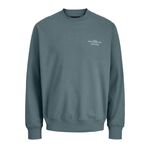 JACK & JONES JPRBLACHAD BRANDING SWEAT CREW NECK LN Erkek Sweatshirt Goblin Blue XXL