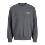 JACK & JONES JPRBLACHAD BRANDING SWEAT CREW NECK LN Erkek Sweatshirt Volcanic Ash XL