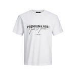 Jack & Jones Jprblajones Ss Tee Crew Neck White Fit Relaxed Erkek T-shirt