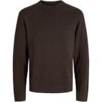 Jack & Jones Jprblamılano Stıtch Knıt Crew Neck Kazak Kahverengi 12259666-DE