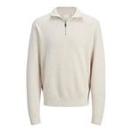 JACK & JONES JPRBLAMILANO STITCH KNIT HALF ZIP SN Erkek Triko/Kazak Cloud Dancer Detail:Melange XL