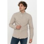 JACK & JONES JPRBLUBROOK MELANGE SHIRT L/S Erkek Gömlek, Kaşmir Rengi, S