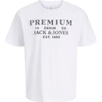 Jack & Jones Jprblucalvın Ss Tee Erkek Kısa Kollu Basic T-Shirt Pamuklu - Beyaz