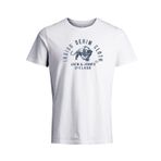 JACK & JONES Jprbluollie Ss Tee Crew Neck FST erkek tişörtü, Cloud Dancer., XXL