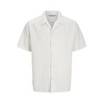 Jack & Jones JPRCCANDREW Kısa Kollu Resort Gömlek – Tatil ve Günlük Kullanım İçin EKRU m