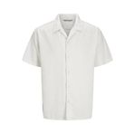 Jack & Jones JPRCCANDREW Kısa Kollu Resort Gömlek – Tatil ve Günlük Kullanım İçin EKRU s