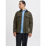 Jack & Jones JPRRAYLE MELANGE SOLID Erkek Gömlek, Uzun Kollu, Peat, L Beden