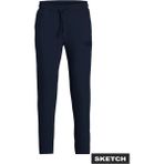 Jack & Jones JPST GORDON NEWPLUSH SWEA Lacivert Erkek Eşofman Altı