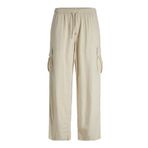 Jack & Jones Jpstbill Jjnate Linen Blend Cargo Jog SN Bej Erkek Kargo Pantolon