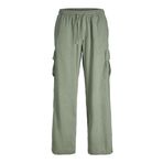 Jack & Jones Jpstbill Jjnate Linen Blend Cargo Jog SN Koyu Yeşil Erkek Kargo Pantolon