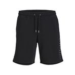 JACK & JONES JPSTGORDON STAR JJ SWEAT SHORTS MID SN Erkek Sweat Şort, Black, S