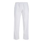 Jack & Jones Jpstkane Jjsummer Linen Blend Jogger SN Parlak Beyaz Erkek Pantolon