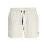 JACK & JONES JPSTMAUI JJSWIM SOLID S M L XL XXL Erkek Mayosu Yüzme Şortu, Tereyağı krema., XL