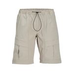 JACK & JONES, JPSTVELO JJTECH SHORT, Kargo Şort, Erkek, Koyu Bej, M