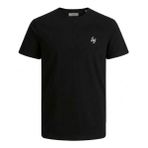 Jack & Jones Jwhjoseph Tee Ss Crew Neck Erkek T-Shirt 12301796 Black - Siyah