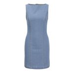 JACK & JONES JXABRA SLIM MINI DENIM DRESS DNM Kadın Elbise Medium Blue Denim XS