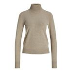 JACK & JONES JXADA COMFY ROLL NECK KNIT SN Kadın Triko/Kazak Feather Gray Detail:/Vanilla Ice L