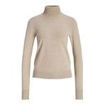 JACK & JONES JXADA COMFY ROLL NECK KNIT SN Kadın Triko/Kazak Feather Gray Detail:/Vanilla Ice S