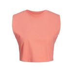 Jack & Jones Jxalvira Slim Sl Crop Every Tee JRS SN Şeftali Pembesi Kadın T-shirt