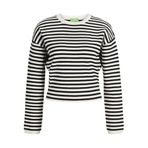 JACK & JONES JXDARSHA CREW NECK KNIT Kadın Triko/Kazak Vanilla Ice Stripes:/Black XS